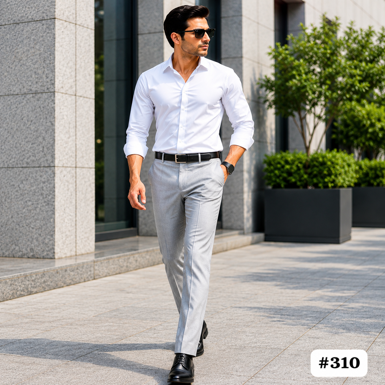 Men’s Light Grey Formal Trousers