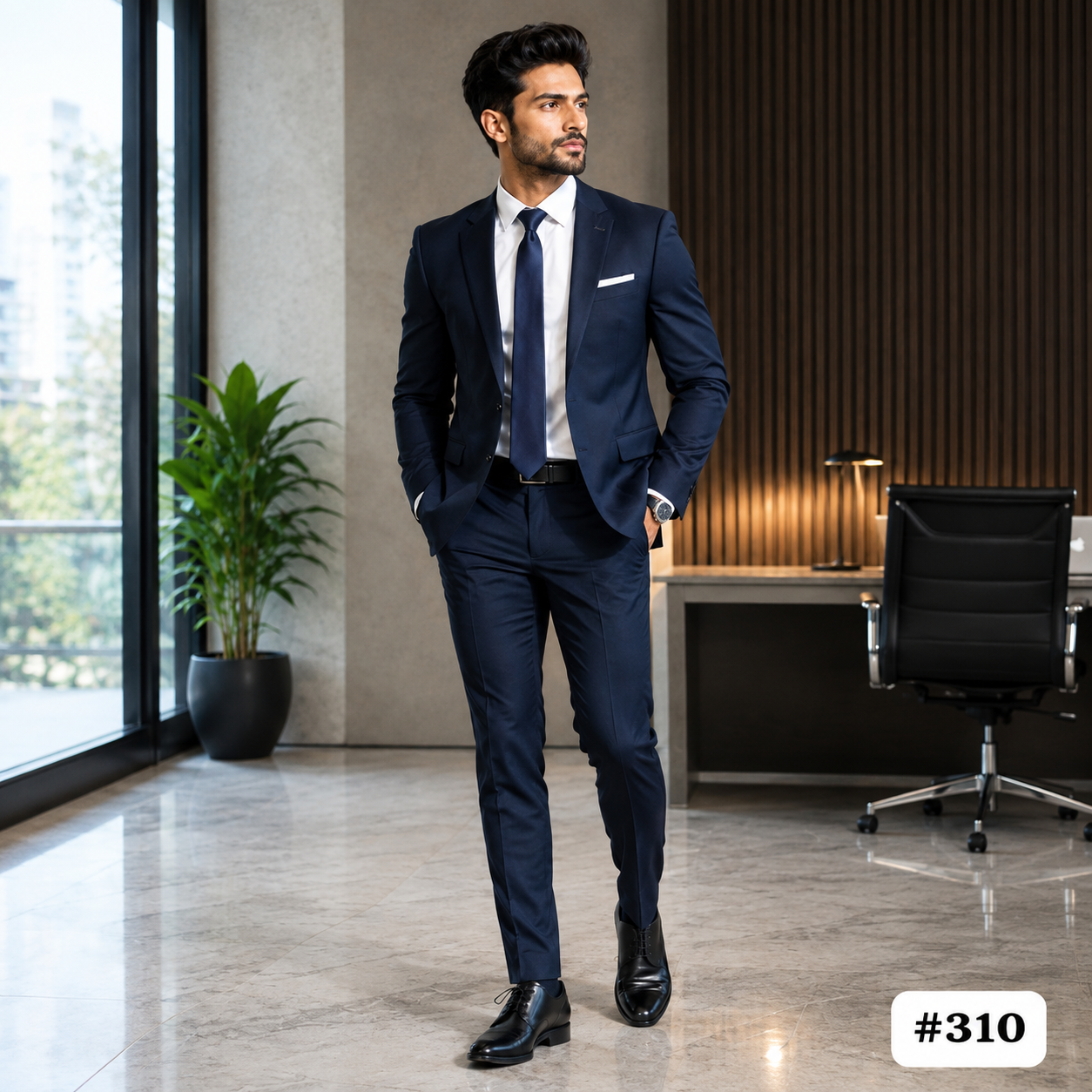 Men’s Navy Blue Formal Pants