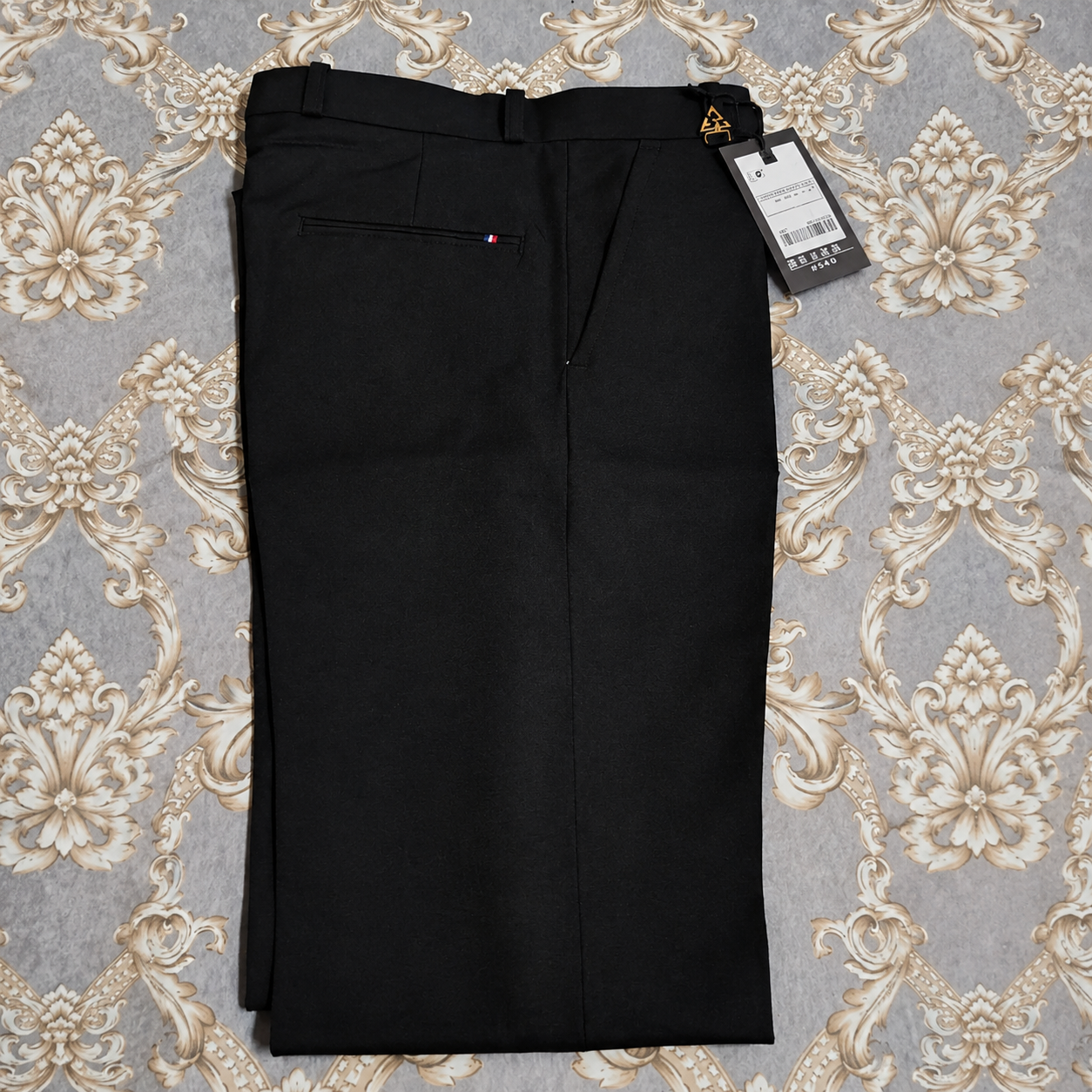 Men’s Black Front Pocket Formal Pants