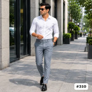 Men's Grey Formal Pants